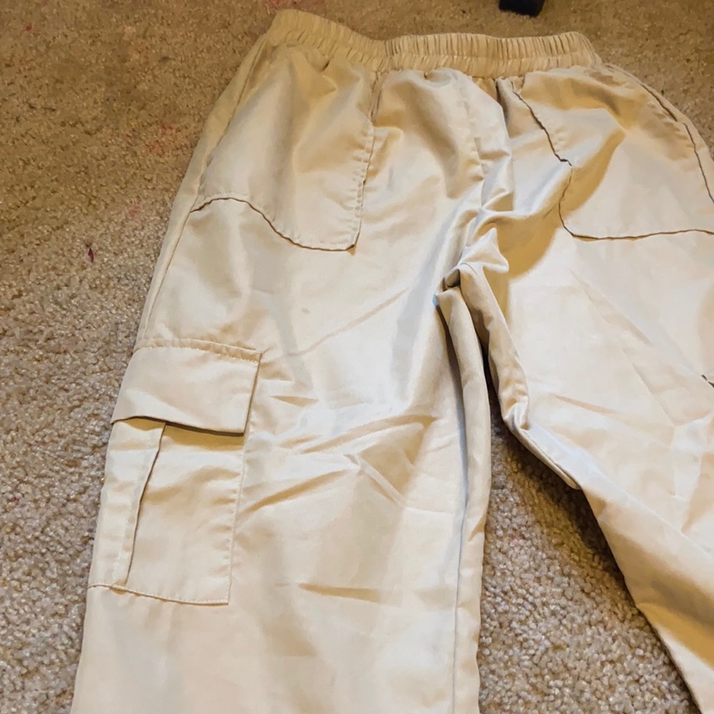 Khaki cargo pants shein